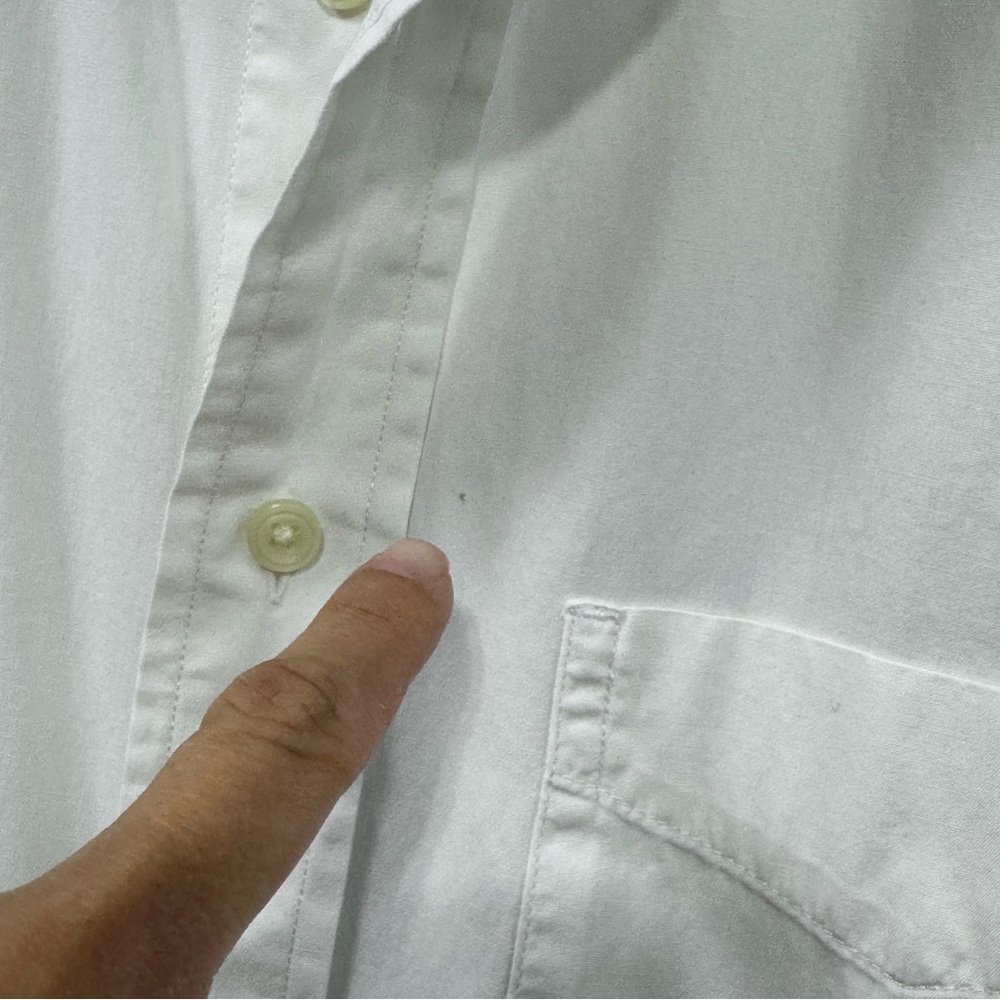 GAP Classic White Boyfriend Fit Button Up Shirt Women’s L (Unisex) - Picture 9 of 11